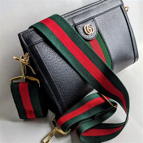 gucci bag with cloth strap|genuine gucci bag strap.